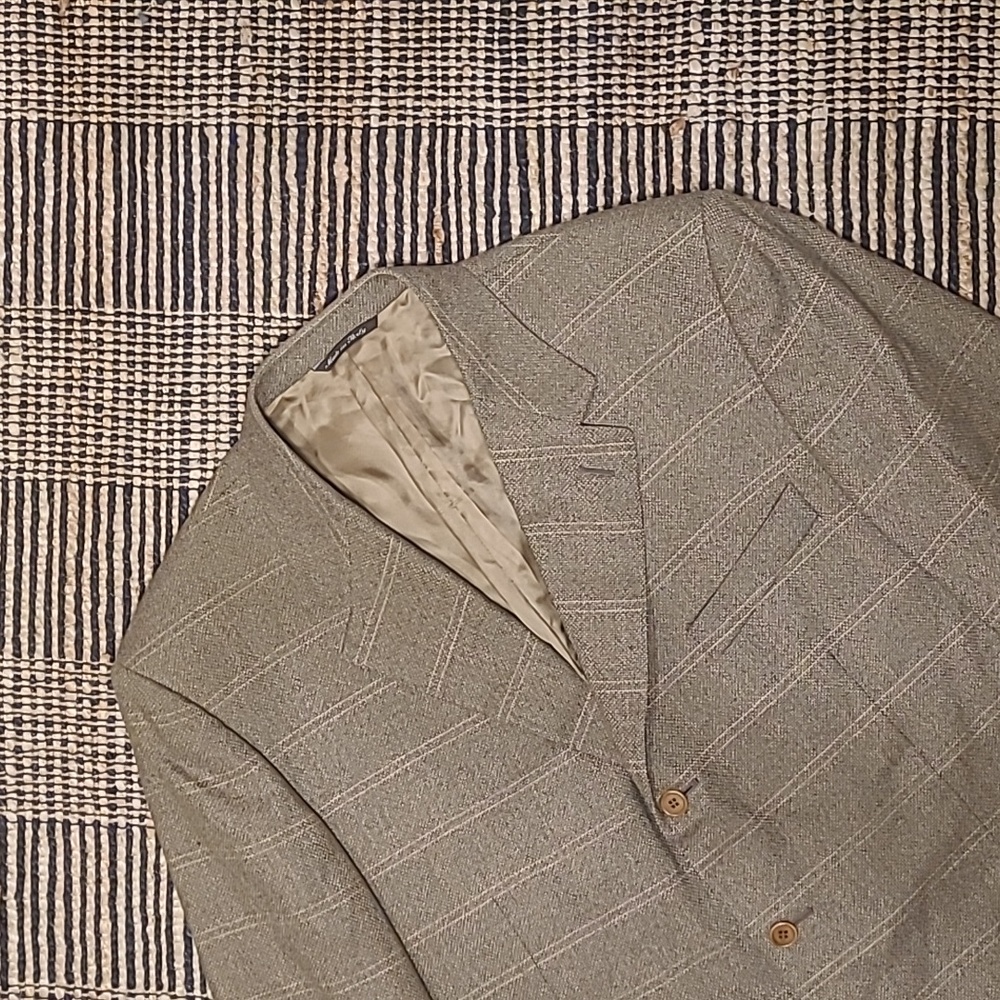 CANALI 100% WOOL PLAID ITALIAN SPORT COAT BLAZER